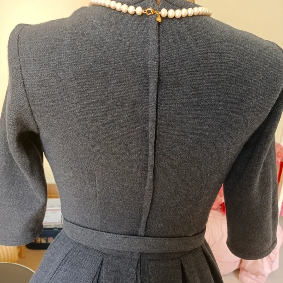 VTG 50S/60S "WM. G. ORIGINAL JUNIORS" WOOL BLEND DRESS W/ BELT! - Picture 6 of 15